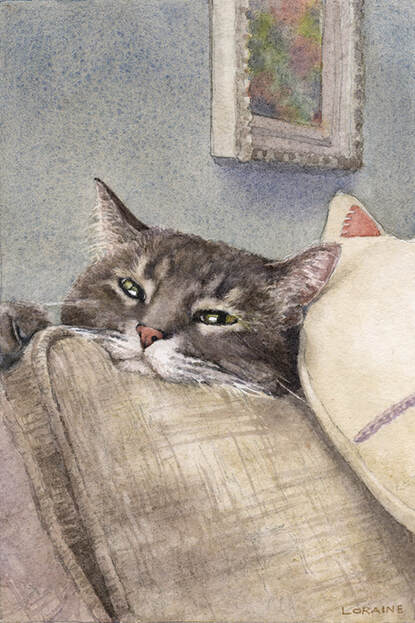 watercolor pet portrait